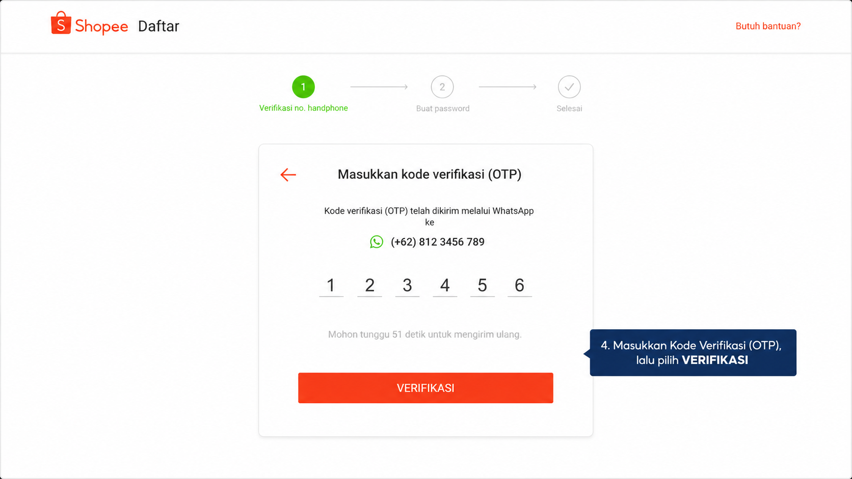 Langkah 4 dari 6 pendaftaran toko Shopee melalui Seller Centre desktop